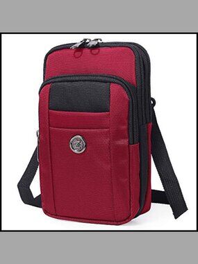 Waterproof Nylon Crossbody Phone Bag Waist Pack Travel Wallet